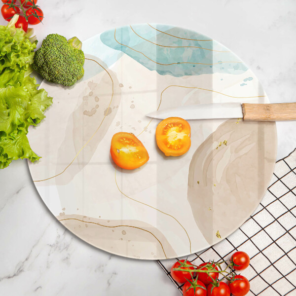 Chopping board Boho, spots and gold