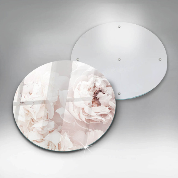 Kitchen worktop protector Pastel peonies