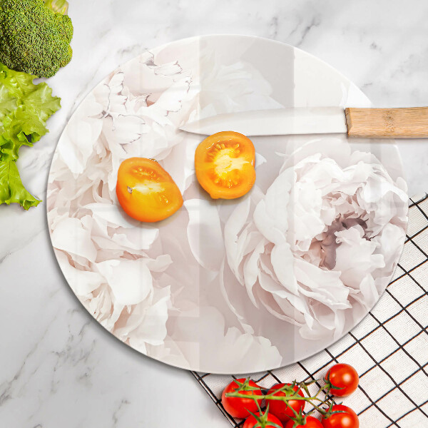 Kitchen worktop protector Pastel peonies