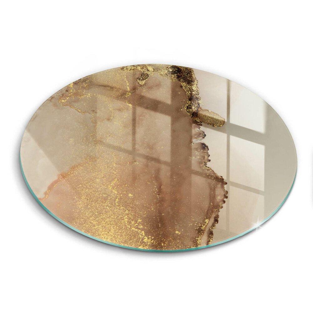 Kitchen worktop protector Abstraction gold