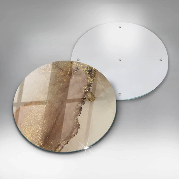 Kitchen worktop protector Abstraction gold