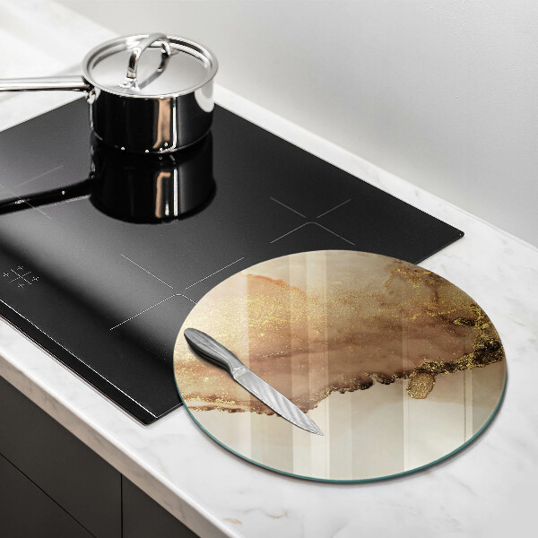 Kitchen worktop protector Abstraction gold