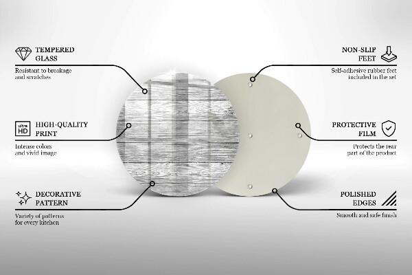Glass worktop protector Wood old boards