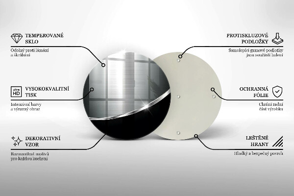 Kitchen worktop protector Abstraction with metal