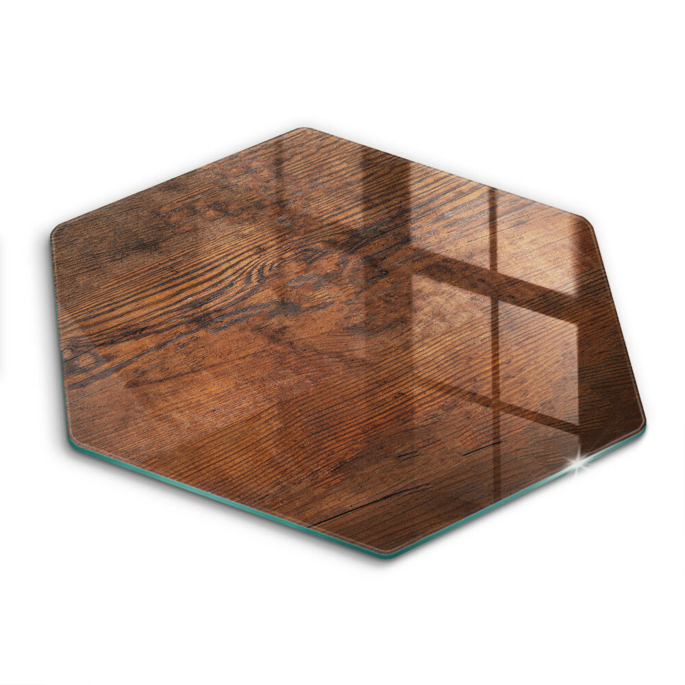 Chopping board glass Dark wood board