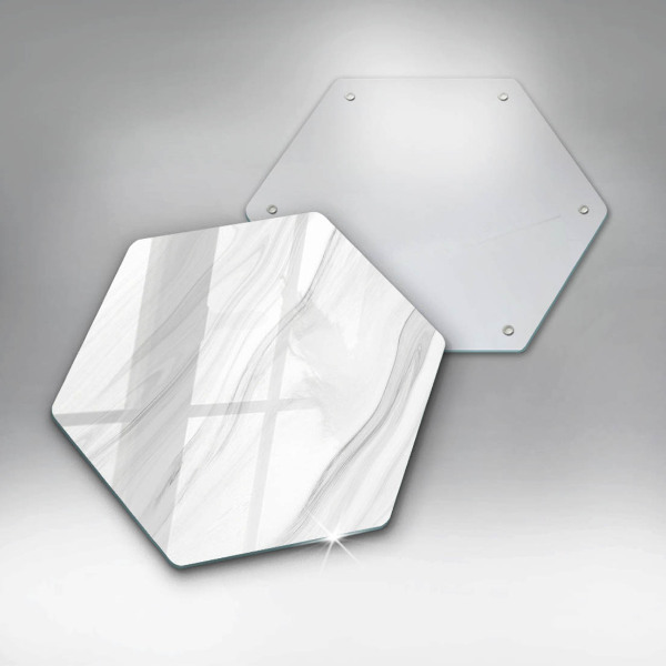 Chopping board glass Delicate marble
