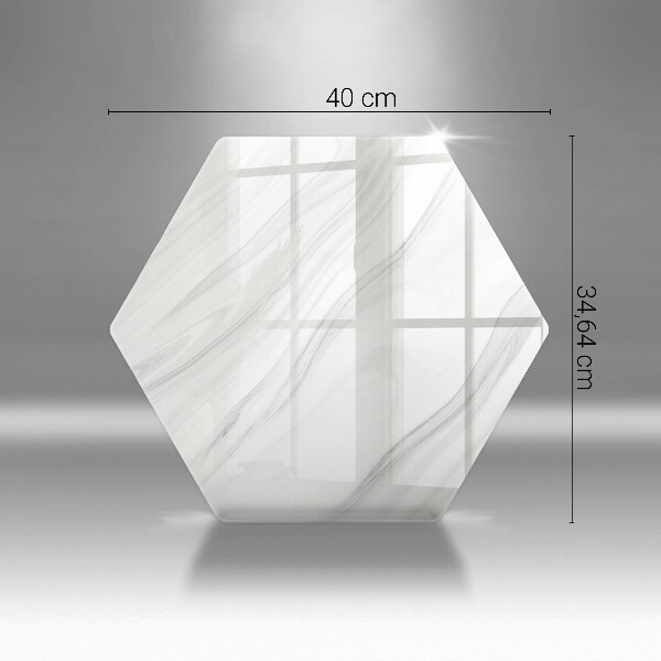 Chopping board glass Delicate marble