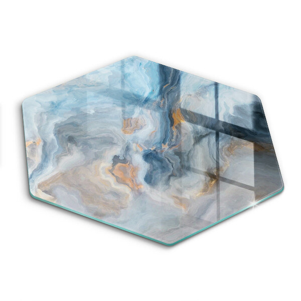 Chopping board glass Marble texture