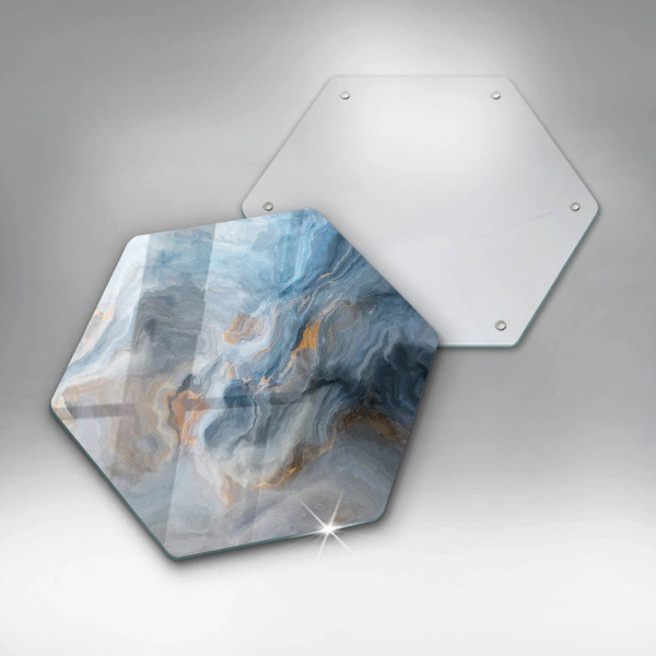 Chopping board glass Marble texture