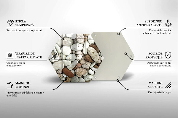 Kitchen worktop protector Background small stones