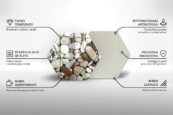 Kitchen worktop protector Background small stones