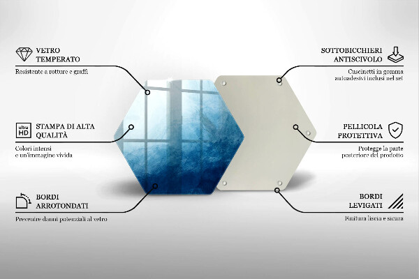 Chopping board glass Abstract background