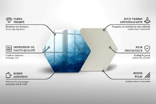 Chopping board glass Abstract background