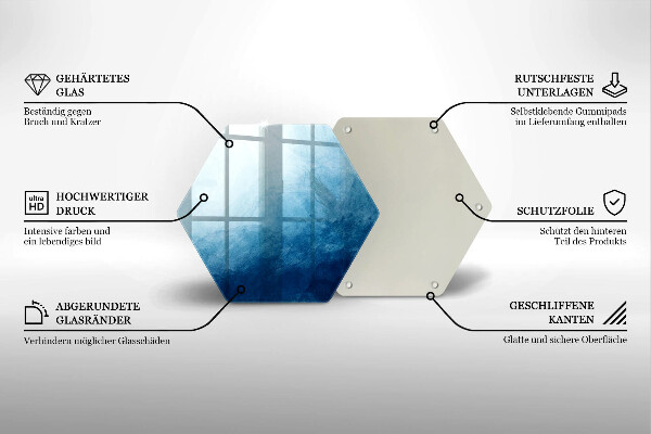 Chopping board glass Abstract background