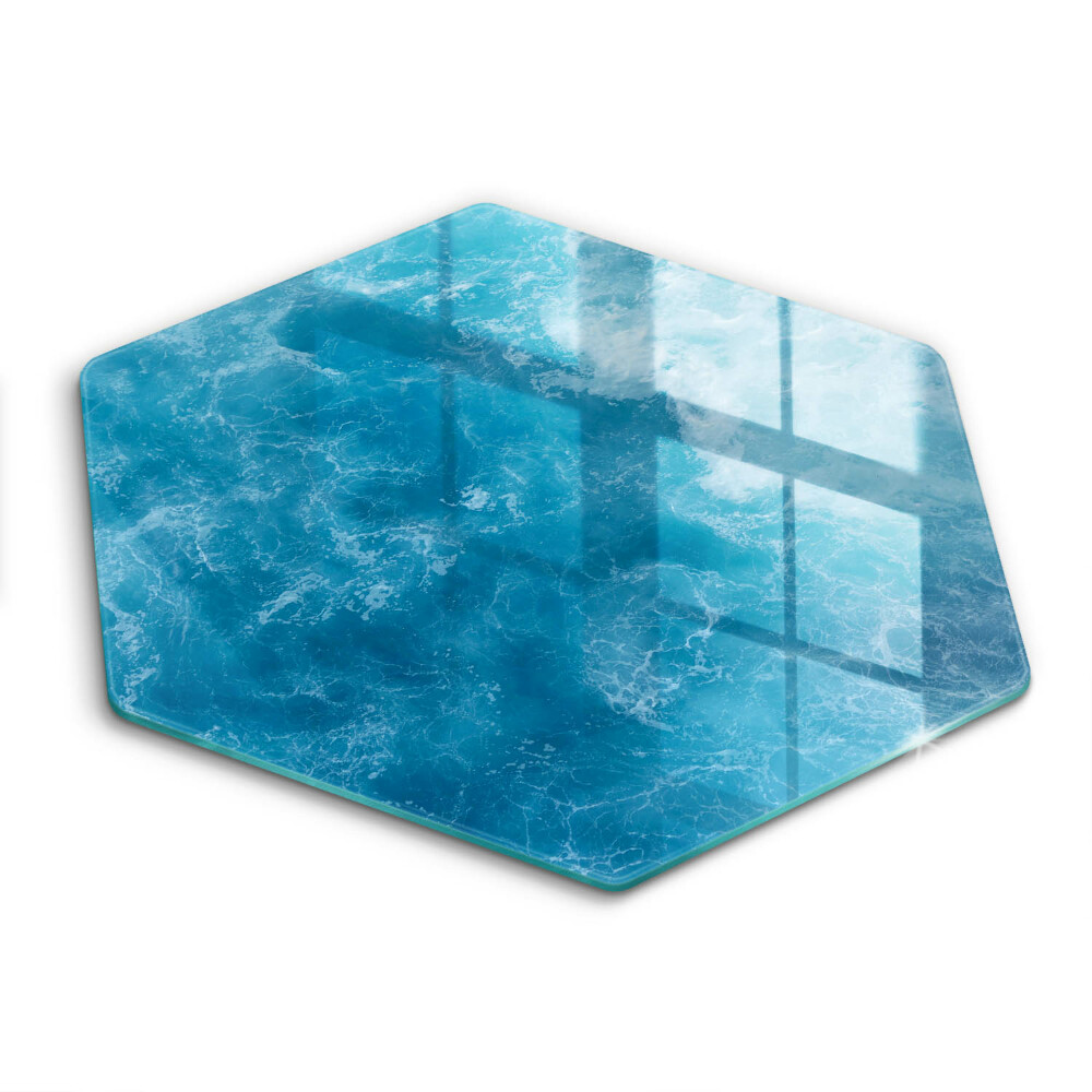 Kitchen worktop protector Blue water