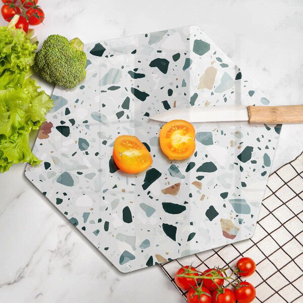 Chopping board glass Bright stone
