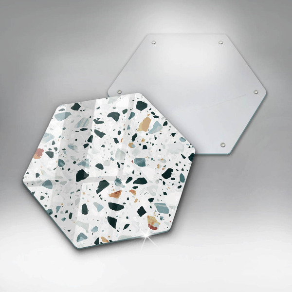 Chopping board glass Bright stone