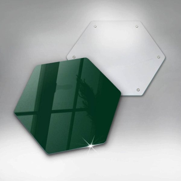 Glass kitchen board Green color