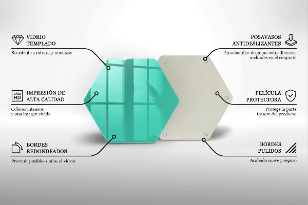 Glass kitchen board Green color