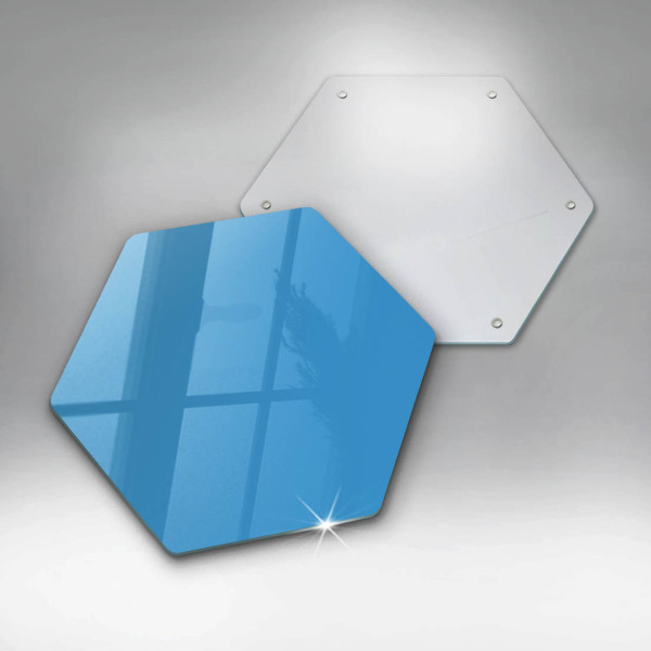 Glass kitchen board Blue color