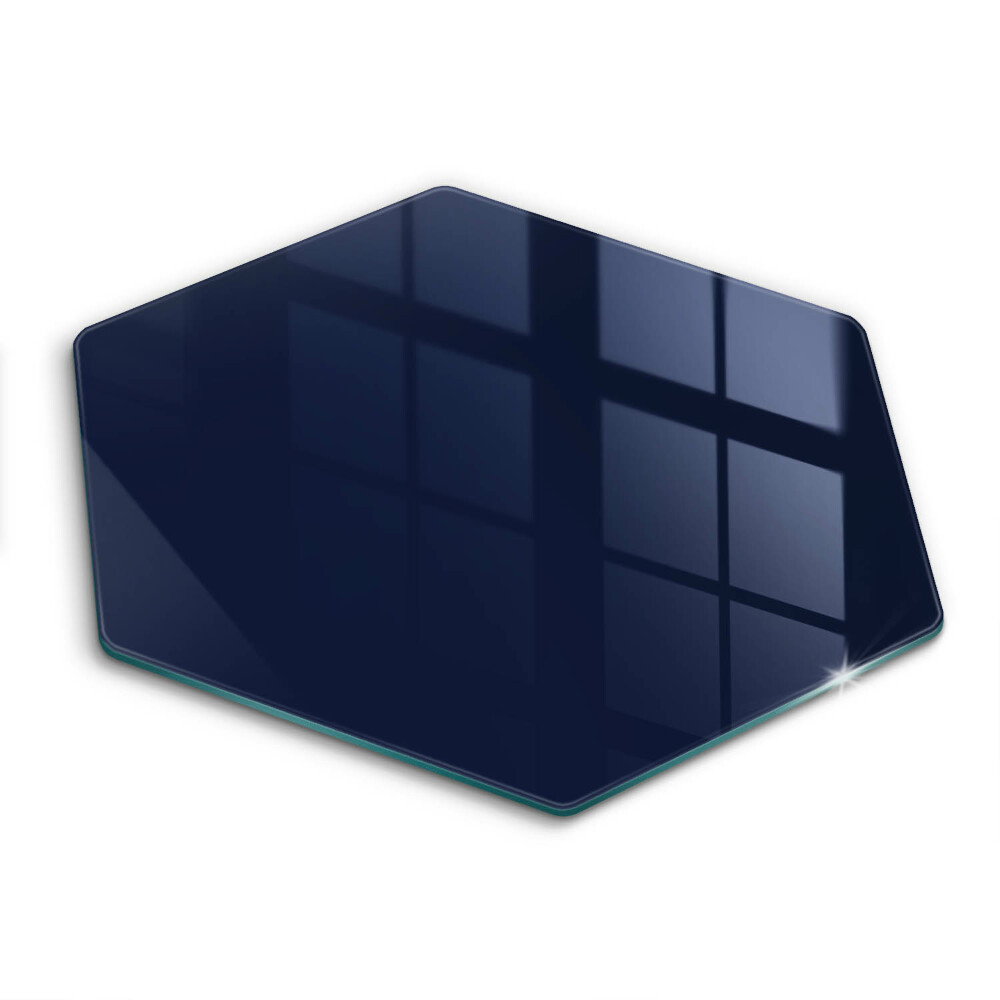 Glass kitchen board Navy blue