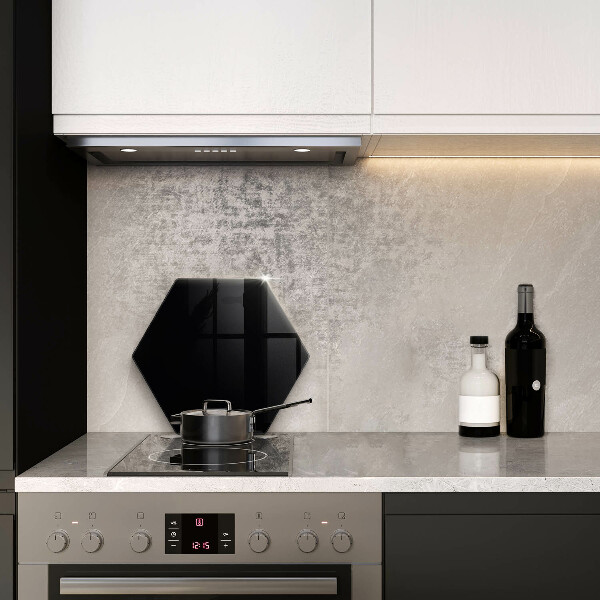 Glass kitchen board Black colour