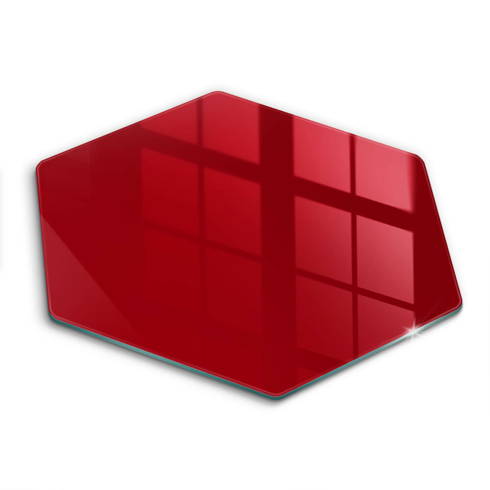 Glass kitchen board Red colour