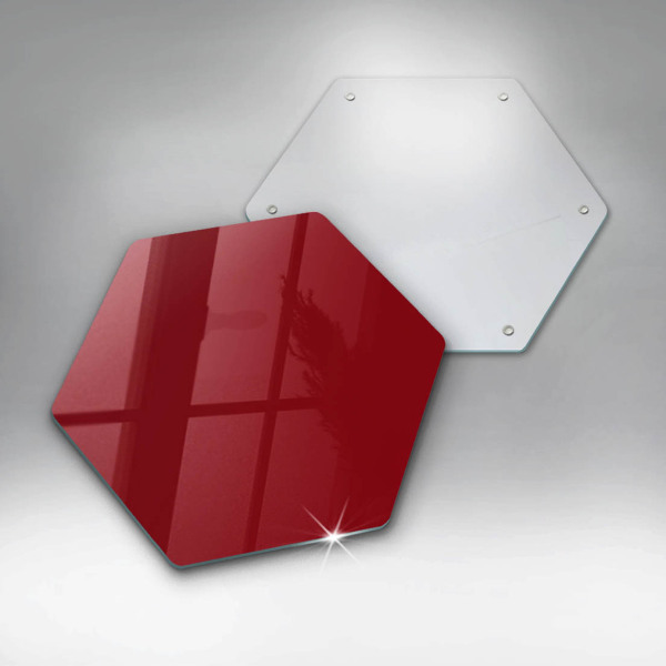 Glass kitchen board Red colour
