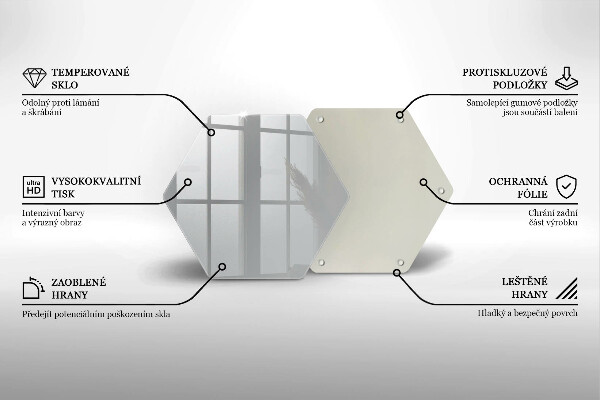 Glass kitchen board Grey colour