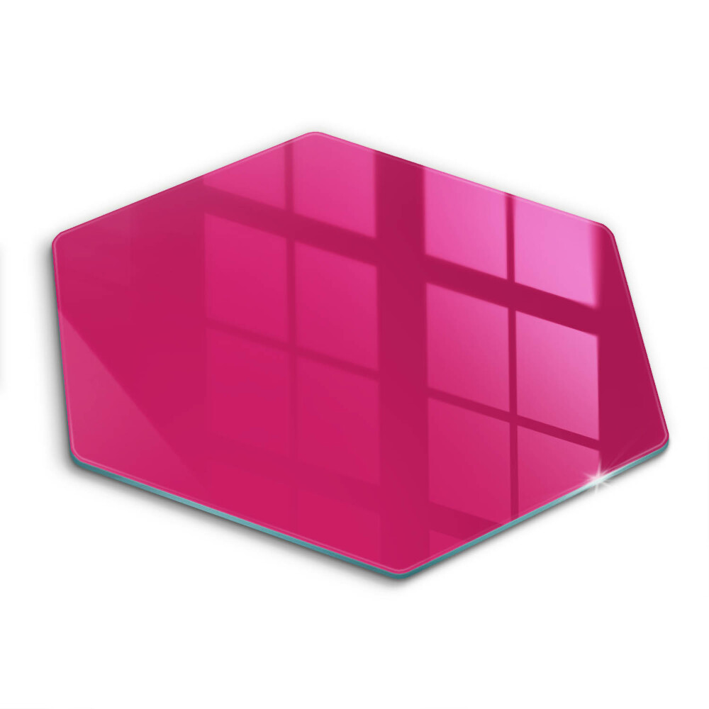 Glass kitchen board Pink color