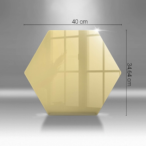 Glass kitchen board Yellow