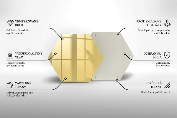 Glass kitchen board Yellow