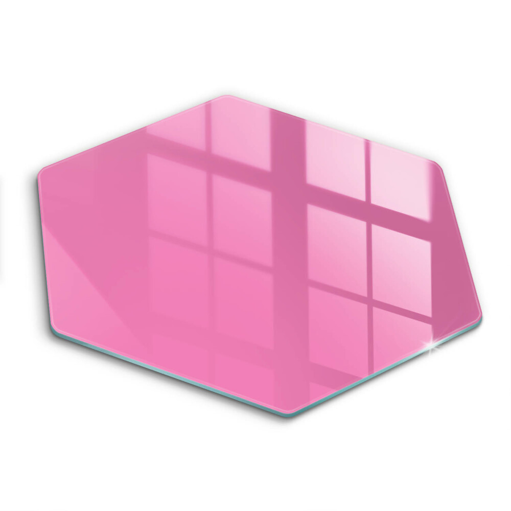 Glass kitchen board Pink color