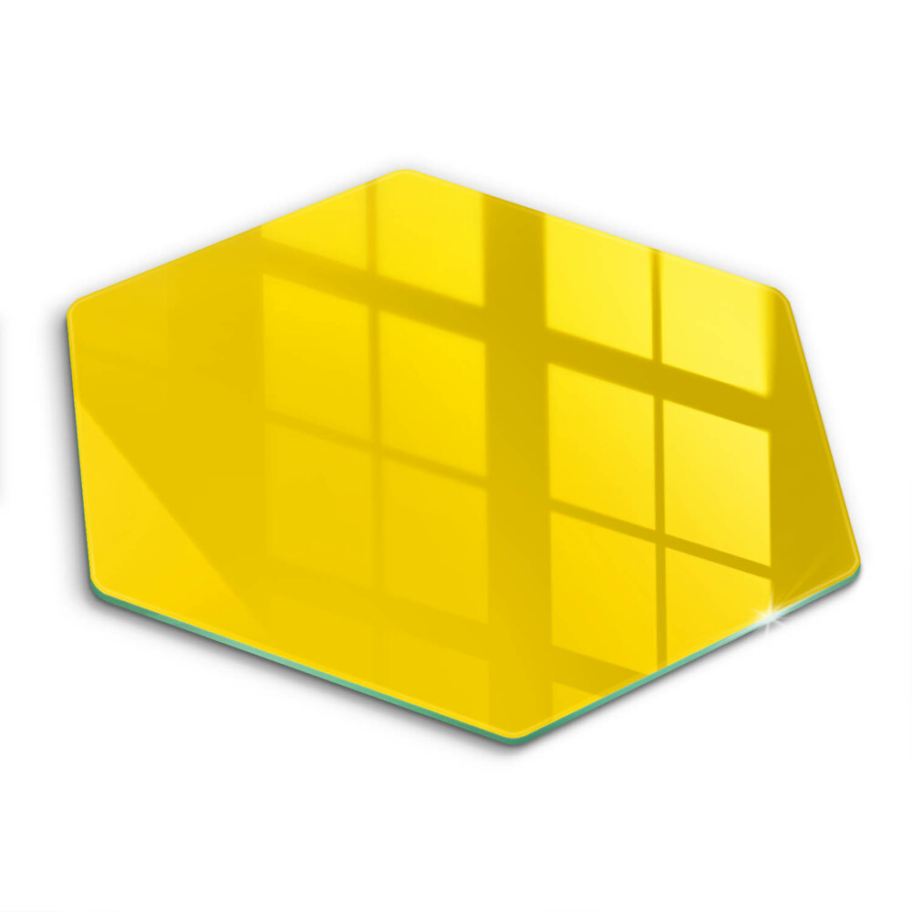 Glass kitchen board Yellow