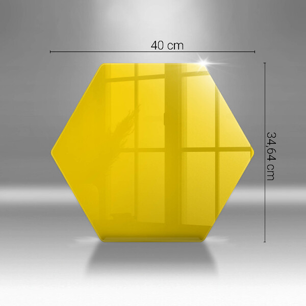 Glass kitchen board Yellow