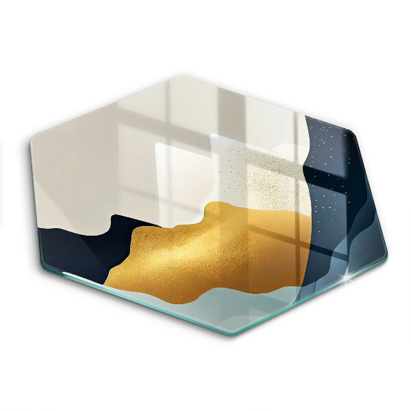 Chopping board glass Abstract mountains