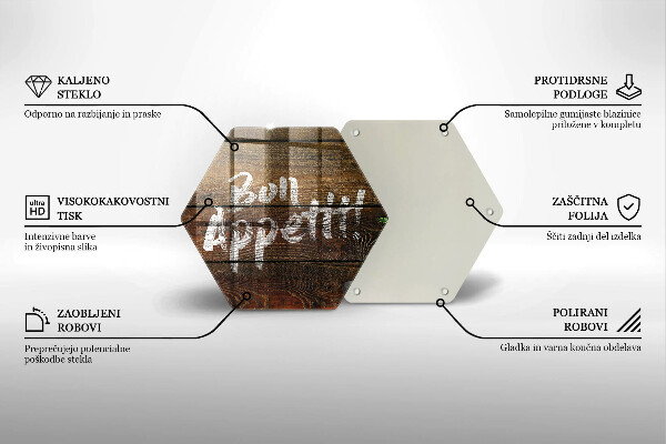 Kitchen worktop protector Boards inscription Bon Appetit