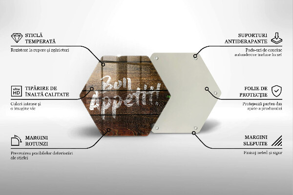 Kitchen worktop protector Boards inscription Bon Appetit