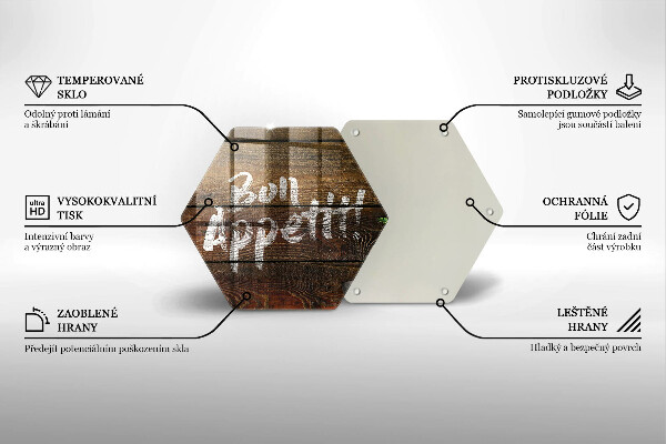 Kitchen worktop protector Boards inscription Bon Appetit