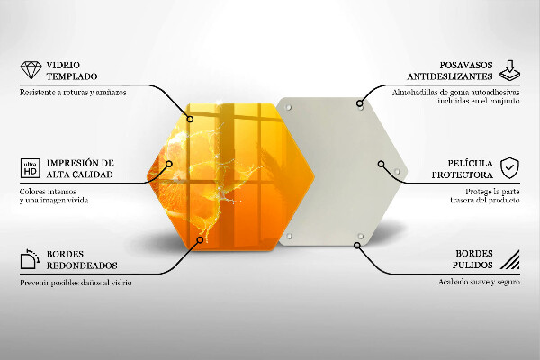 Glass chopping board Juicy fruit of orange