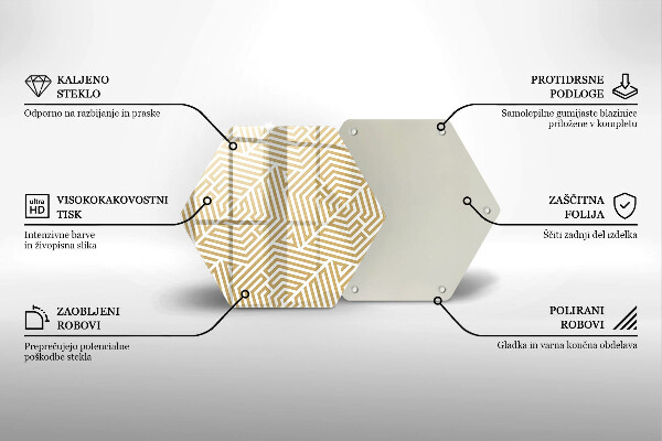 Cutting board Geometric lines