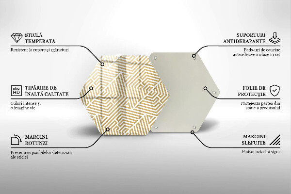 Cutting board Geometric lines