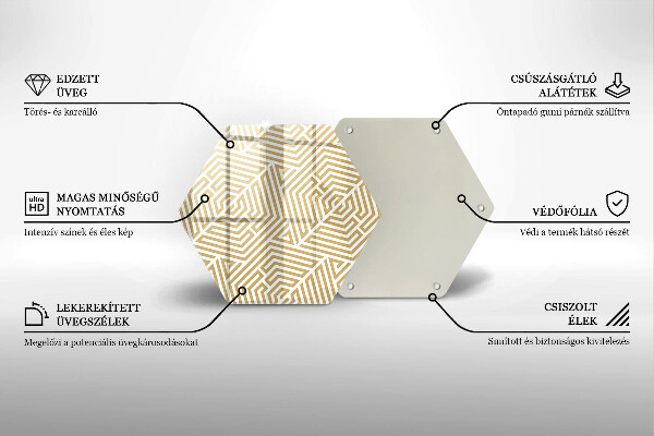 Cutting board Geometric lines