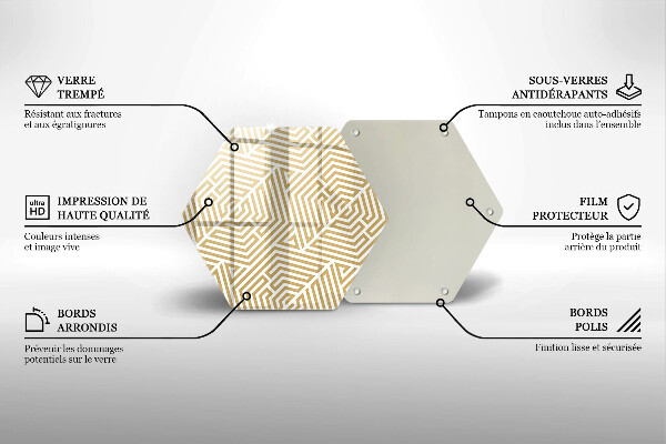 Cutting board Geometric lines