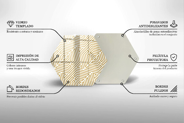 Cutting board Geometric lines