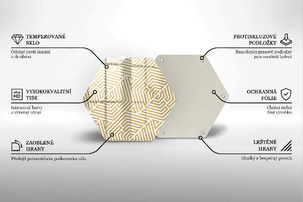 Cutting board Geometric lines