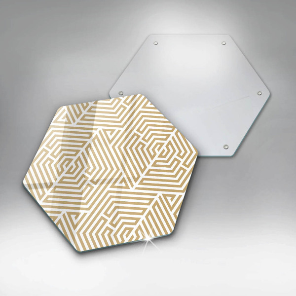 Cutting board Geometric lines