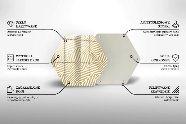 Cutting board Geometric lines