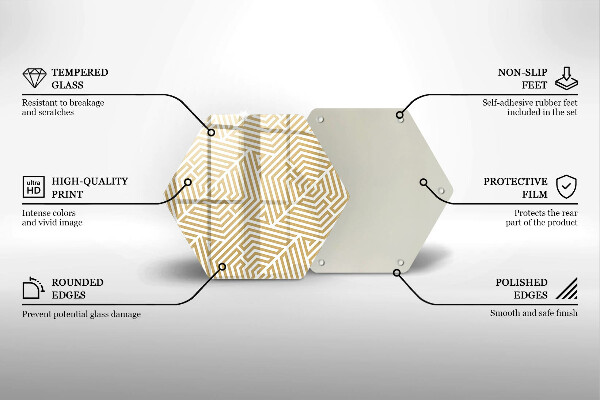 Cutting board Geometric lines