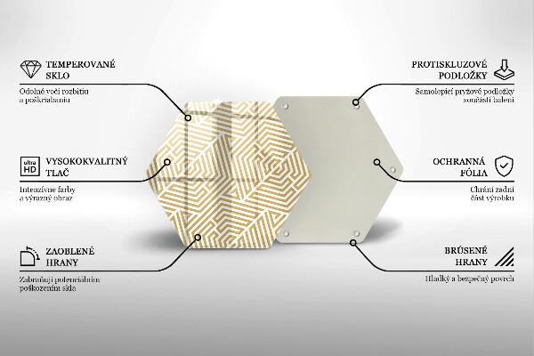 Cutting board Geometric lines